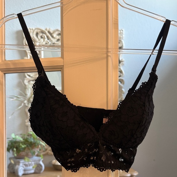 Momanda  Black Lace Nursing Bra 34C - Picture 1 of 5